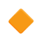 Small Orange Diamond emoji on Messenger